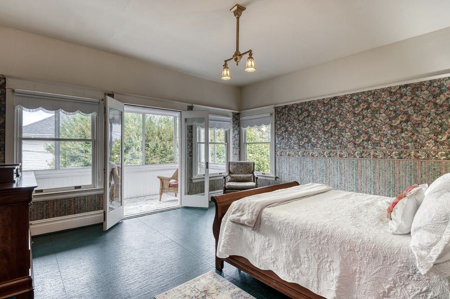 The Miller Suite, opening onto a glassed-in sleeping porch